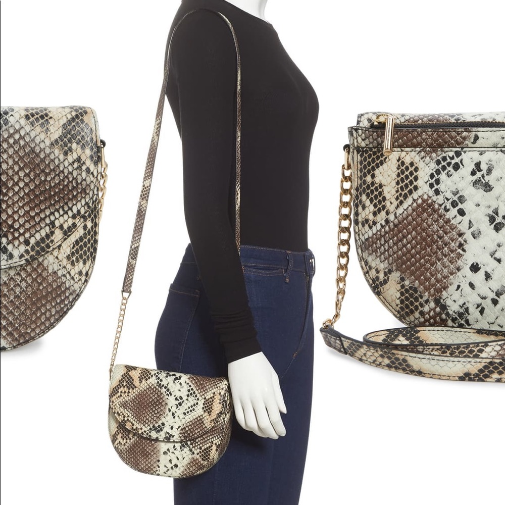 NWOT Nordstrom Ava Core Snakeskin Leather …
